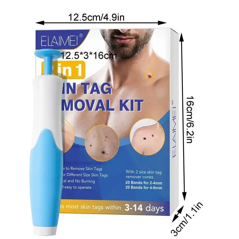 Double Headed Wart Removing Pen Set Auto Skin Tag Remover Painless Mole Wart Remover Skin Tag Removal Kit Skin Care Beauty Tool